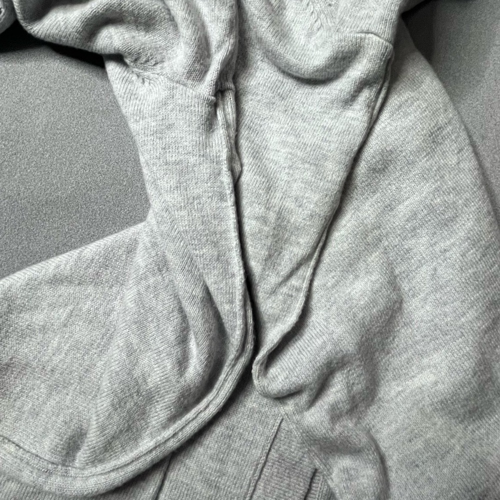 Abercrombie & Fitch Light Gray V-Neck Cardigan - Picture 7 of 10